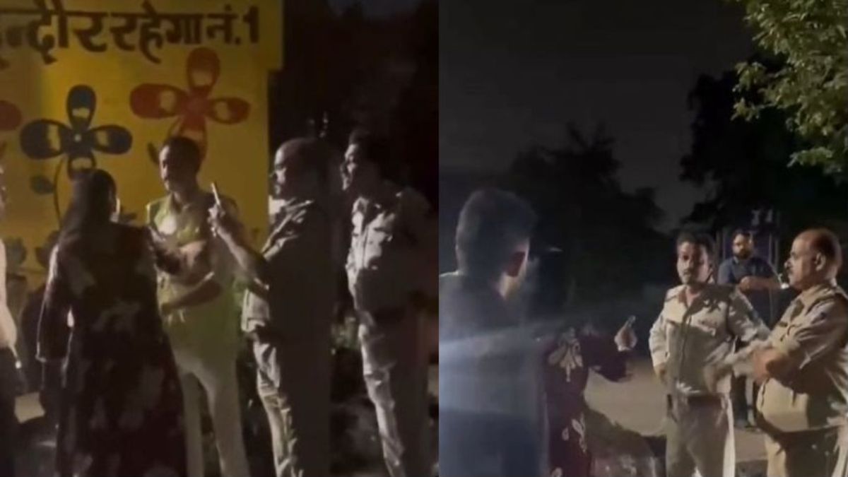 पुलिस चेकिंग के दौरान हड़कंप: महिला ने लगाया 10 हजार रुपये लेकर रसीद न देने का आरोप, वीडियो वायरल
