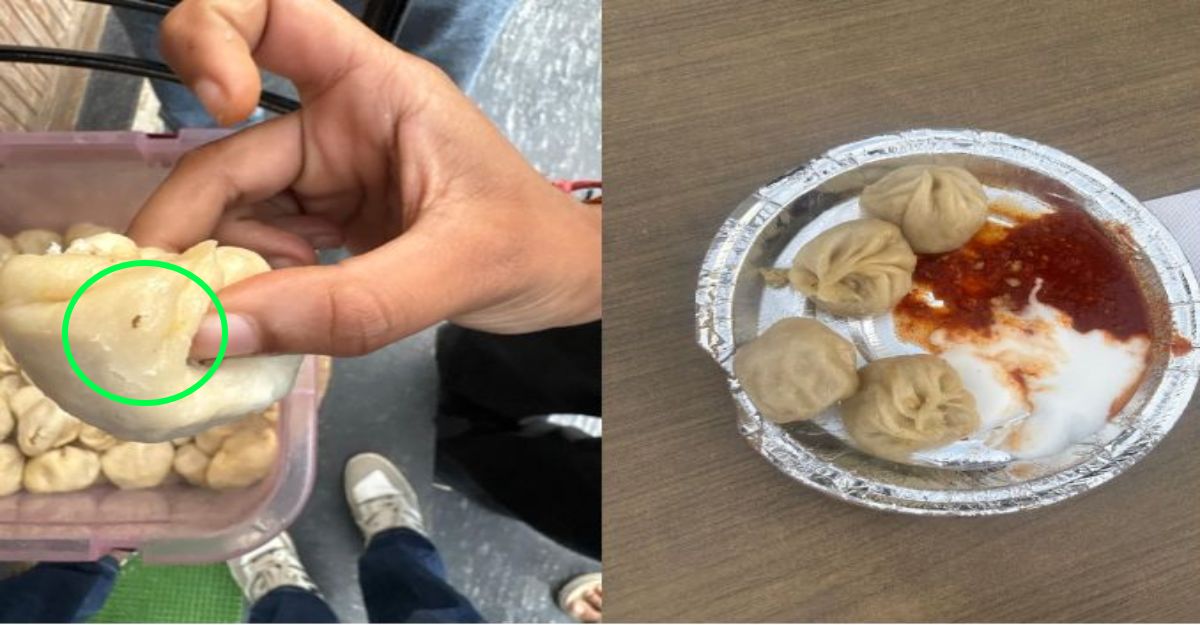 मोमोज में स्वाद या ‘इल्लियों’ का तड़का ? C-21 के पीछे रेस्टोरेंट पर गंभीर सवाल ! फ्रोजन बास्केट में भी कीड़े दिखने का आरोप, शिकायत पर बदतमीजी का भी आरोप