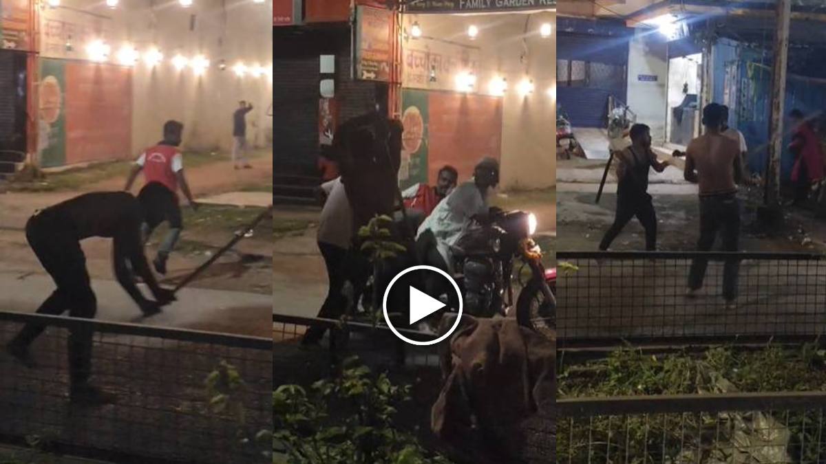 पैसों को लेकर विवाद में युवक की बेरहमी से पिटाई, बीच-बचाव करने पहुंची पत्नी को भी पीटा, देखें VIDEO …