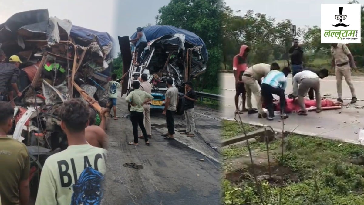 रफ्तार का कहर : ट्रक की टक्कर से बाइक सवार महिला की मौत, इधर खड़ी ट्रेलर से टकराई 2 ट्रेलर, कैबिन में फंसा चालक