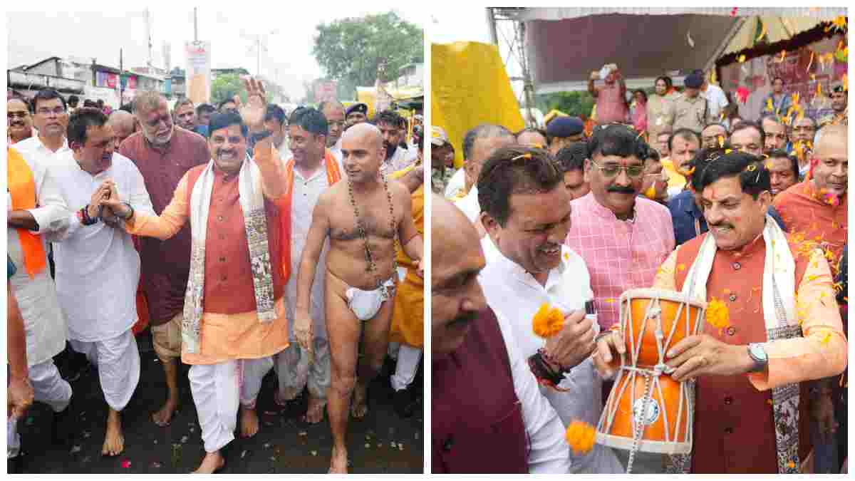 ‘बोल कांवड़िया, बोल बम…’ सीएम डॉ. मोहन ने कांवड़ियों पर बरसाए फूल, बजाया डमरू