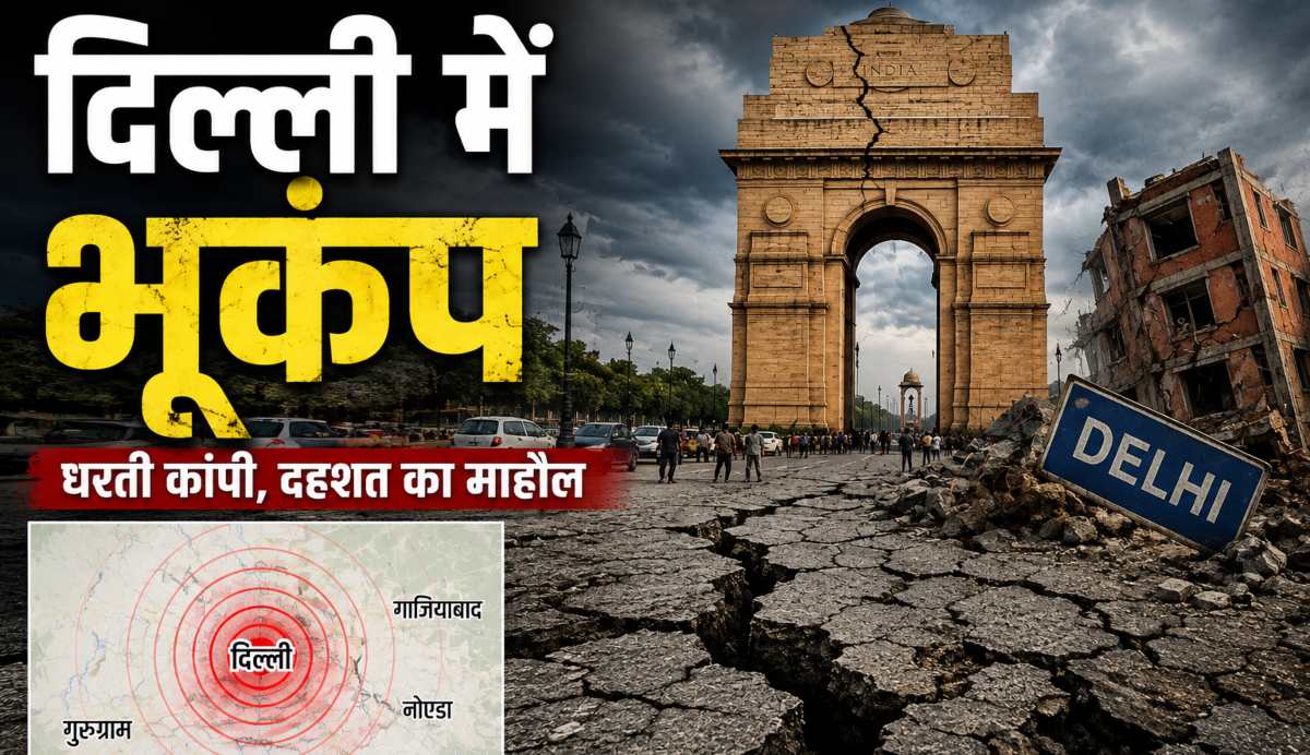 Delhi Earthquake: सुबह-सुबह दिल्ली में भूकंप के झटके से कांपी धरती, लगातार कांप रहा उत्तर भारत