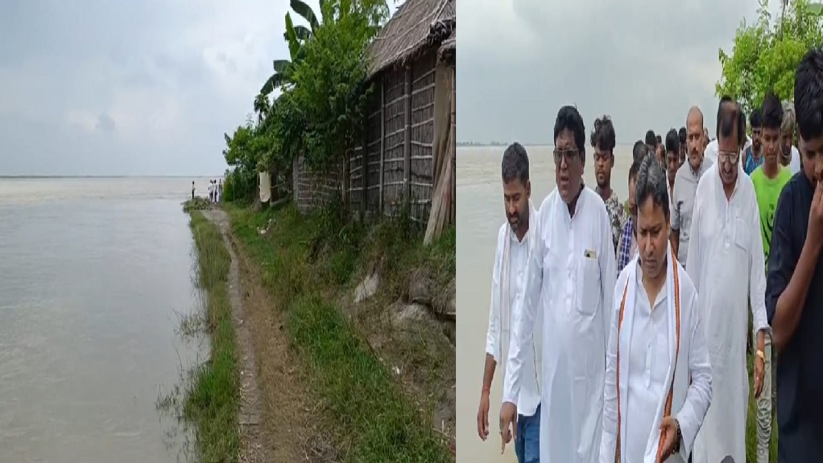 सुपौल में कोसी का रौद्र रूप! घर-जमीन निगल रही नदी, पक्के मकान तोड़कर पलायन को मजबूर ग्रामीण
