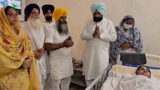 विधायक डॉ. चरणजीत सिंह पहुंचे गांव हवारा कलां जगतार सिंह हवारा कि बीमार मां से की मुलाकात