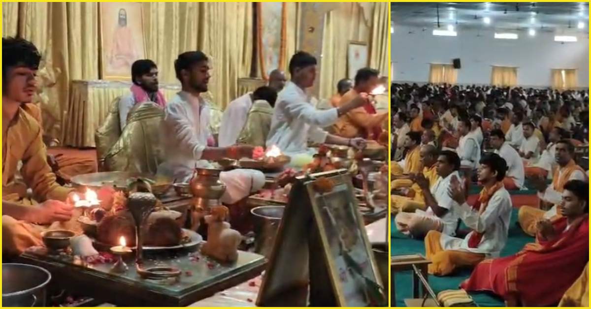 करौंदी में अलौकिक अनुष्ठान! 1331 वेदपाठी ब्राह्मण 14 साल से कर रहे अति रुद्राभिषेक, सावन में 192 देशों से आए भक्त