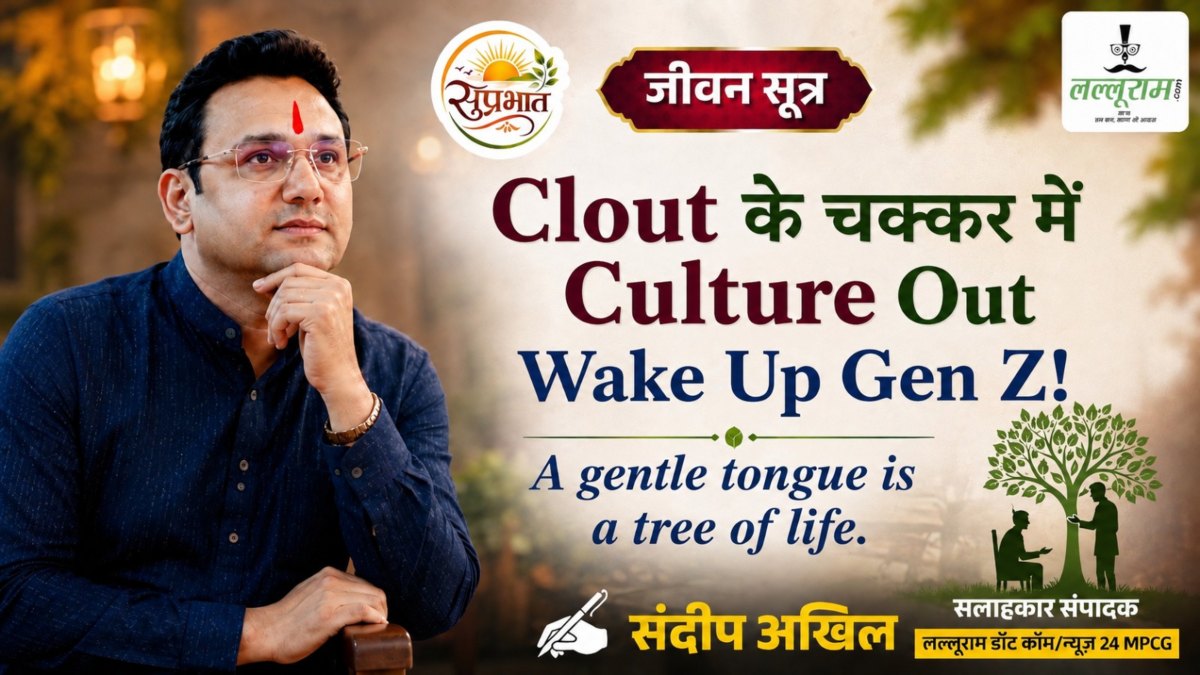 जीवन सूक्त : Clout के चक्कर में Culture Out Wake Up Gen Z! – संदीप अखिल 