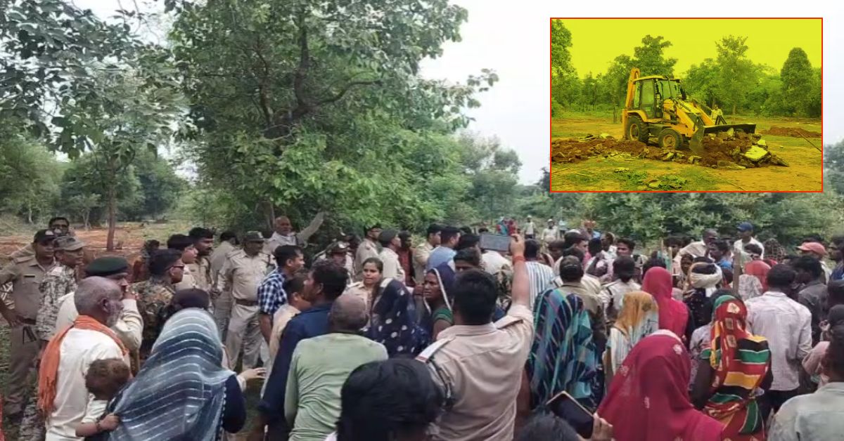 वनभूमि से बिरसा मुंडा की प्रतिमा हटाने पहुंची टीम पर पथराव! भारी पुलिस बल की मौजूदगी में हटा अतिक्रमण