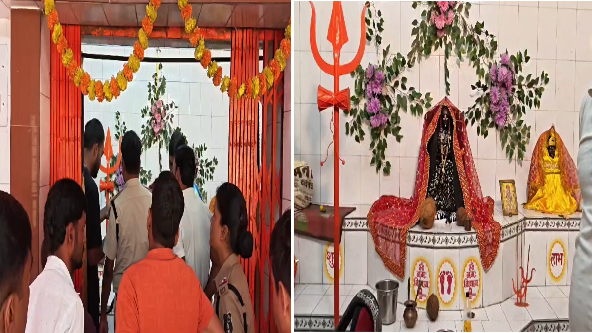 चोरों ने मंदिर को बनाया निशाना: दानपेटी समेत सोने-चांदी के जेवरात किए पार, पुलिस कर रही CCTV की जांच