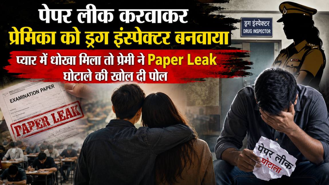 पेपर लीक करवाकर प्रेमिका को ड्रग इंस्पेक्टर बनवाया, प्यार में धोखा मिला तो प्रेमी ने Paper Leak घोटाले की खोल दी पोल, पढ़े बॉयफ्रेंड के बदले की कहानी