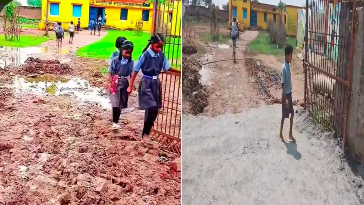 स्कूल में बच्चों को कीचड़ से मिली राहत: कांग्रेस ने सरकार को घेरा, तो DEO-BEO और जनपद CEO ने कलेक्टर के निर्देश पर सुधारी व्यवस्थाएं