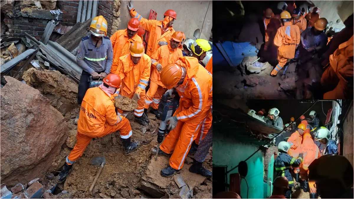 मुंबई के कुर्ला में भूस्खलन, 2 की मौत, कई लोगों के दबने की आशंका, रेस्क्यू ऑपरेशन जारी
