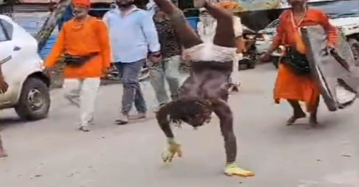 हाथों के बल 3600 किमी की नर्मदा परिक्रमा; छाले पड़े पर नहीं डगे कदम, अमरकंटक से शुरू की है कठिन साधना