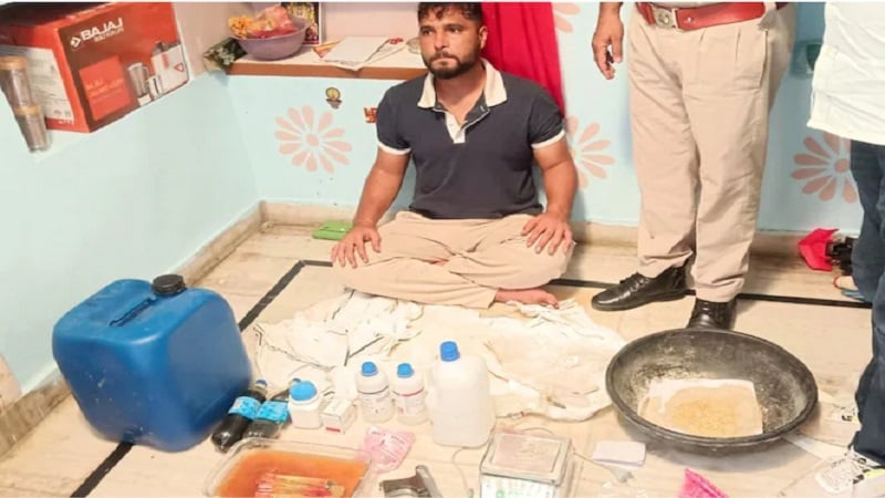 Nagaur MDMA Factory: घर के अंदर चल रही थी MDMA फैक्ट्री! नागौर पुलिस की रेड में ड्रग्स, पिस्टल और 22 तरह की सामग्री बरामद