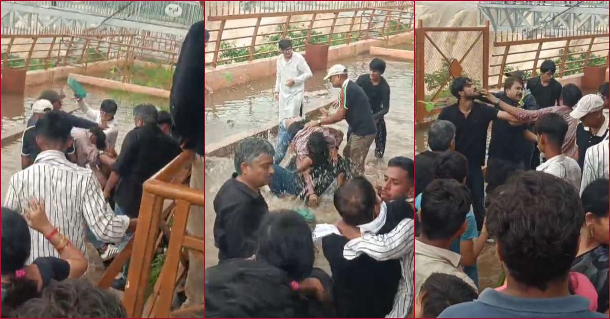 पर्यटकों की गुंडागर्दी: ‘बृहस्पति कुंड’ में फोटो खिंचाने की होड़, युवकों में चले लात-घूंसे