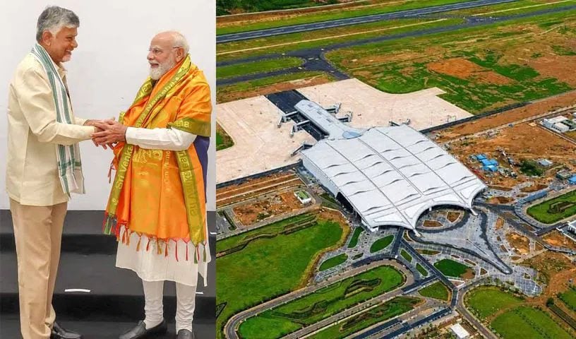 आंध्र प्रदेश में एयरपोर्ट समेत 18000 करोड़ के प्रोजेक्ट्स शुरू : पीएम मोदी बोले- पहले एयरपोर्ट के नाम एक ही परिवार पर थे, हमने परंपरा बदली