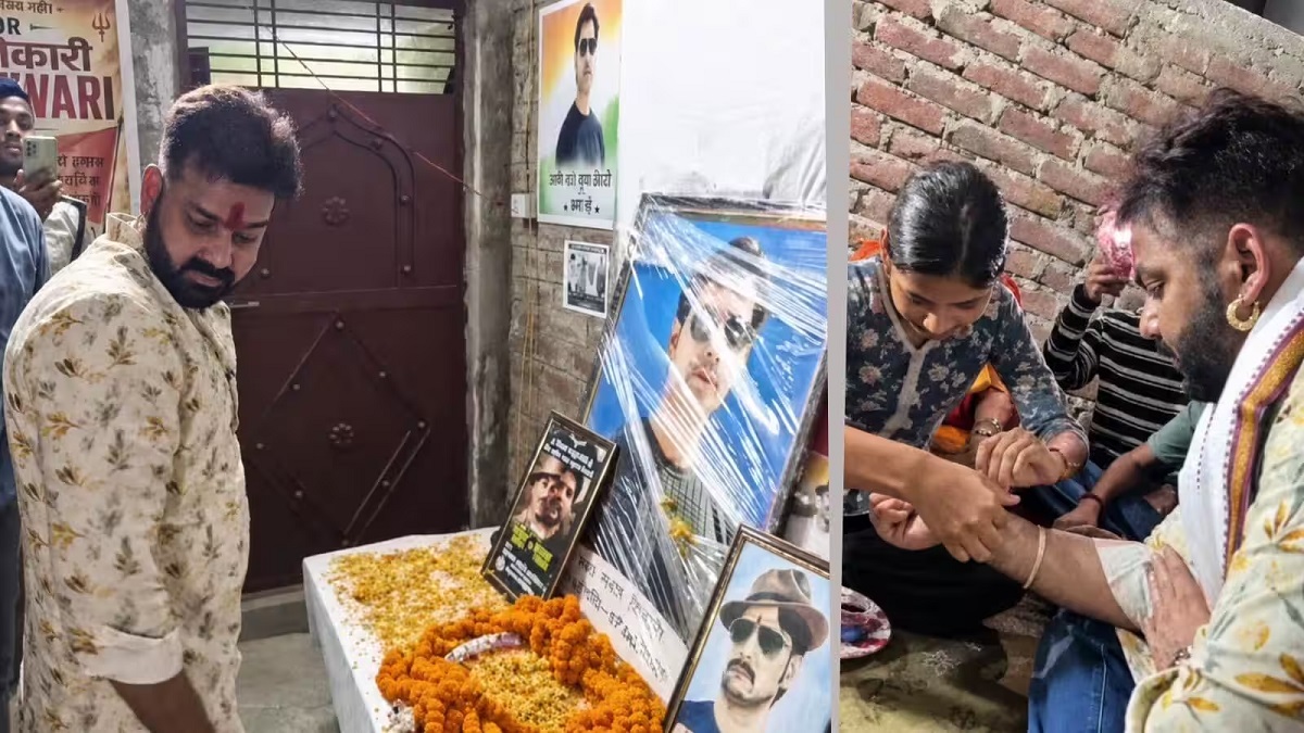 भरत तिवारी के घर पहुंचे पवन सिंह, बहन से बंधवाई राखी, बोले- न्याय दिलाकर रहूंगा