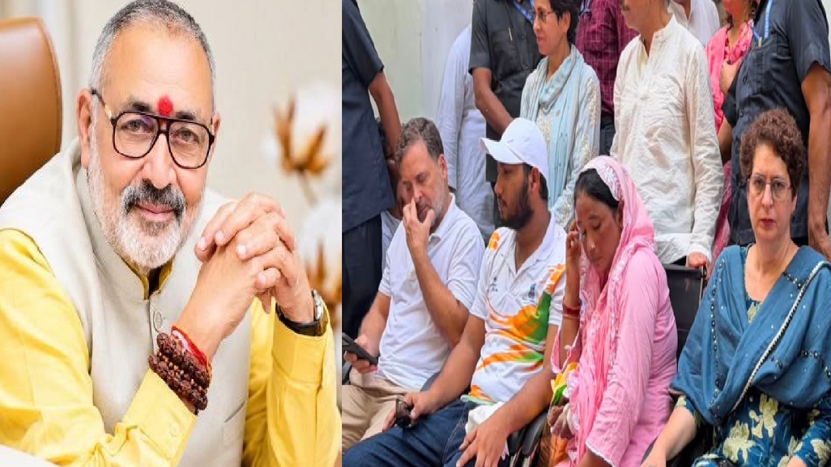 थाने के बाहर धरने पर बैठे राहुल गांधी पर सियासत तेज, गिरिराज सिंह बोले- कांग्रेस का मतलब…