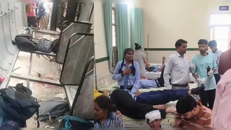 Jobner Road Accident: स्कूल बस पलटी, सड़क पर मची चीख-पुकार; 8-9 बच्चों को जयपुर किया रेफर