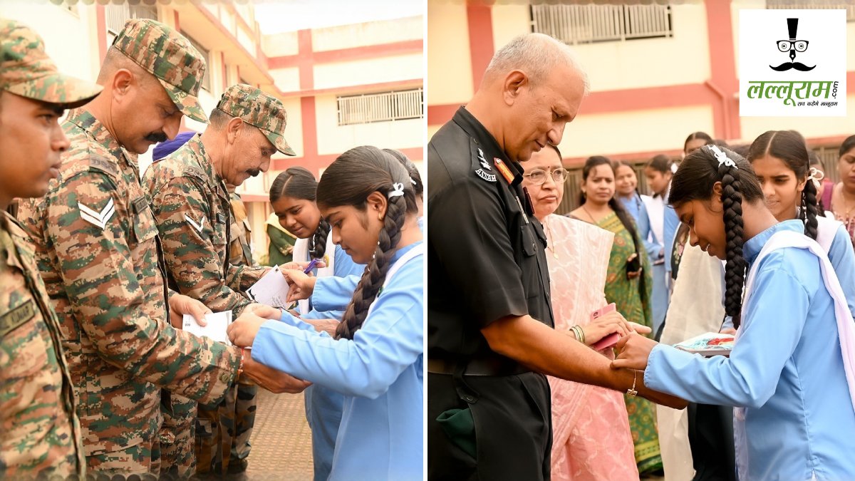 Raksha Bandhan 2026 : छात्राओं ने जवानों की कलाईयों पर बांधी राखी, पोस्टकार्ड पर लिखे भावुक संदेश