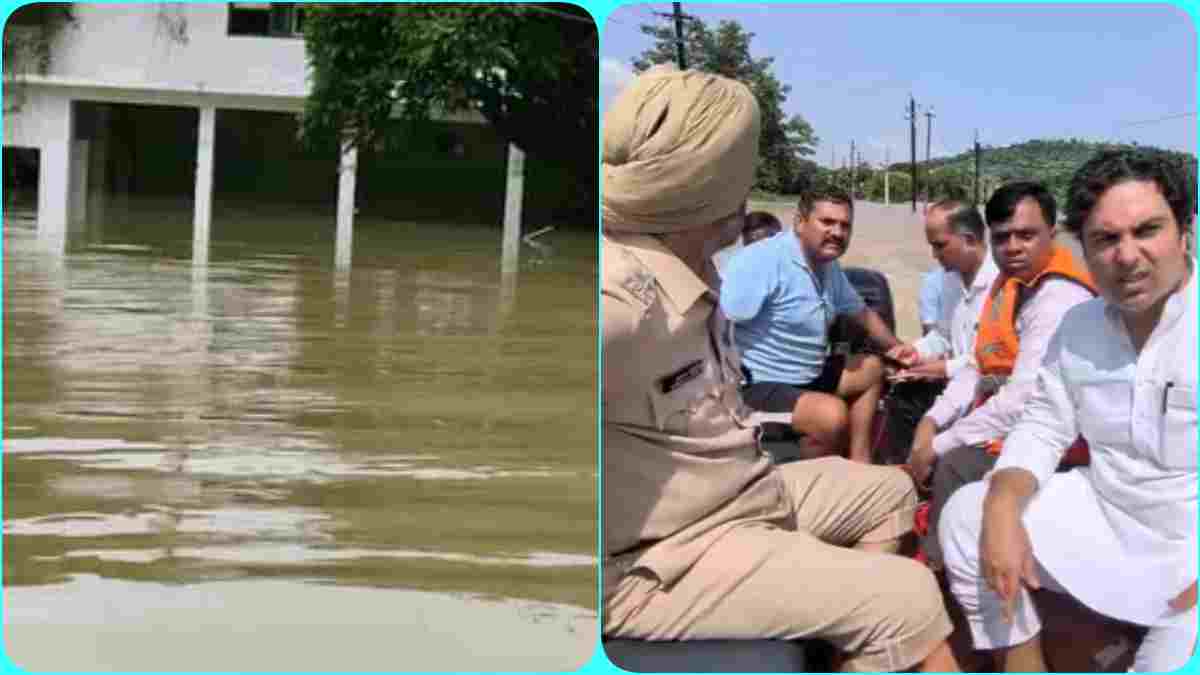 रीवा में बारिश का कहर: भाजपा विधायक का मकान पानी में घिरा, अंदर फंसा परिवार, त्योंथर में 309 गांव प्रभावित