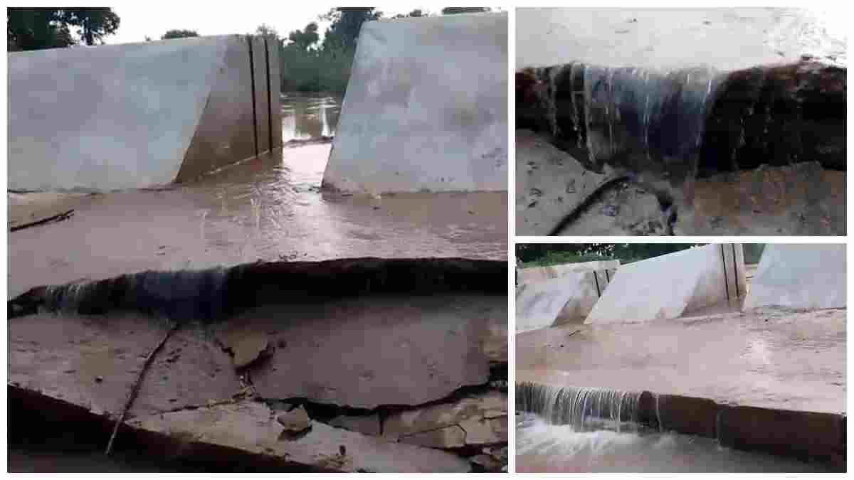 20 लाख का स्टॉप डैम पहली ही बारिश में बहा, निर्माण गुणवत्ता पर उठे सवाल; SDO बोले-मानकों का पालन नहीं हुआ, भुगतान भी रोका