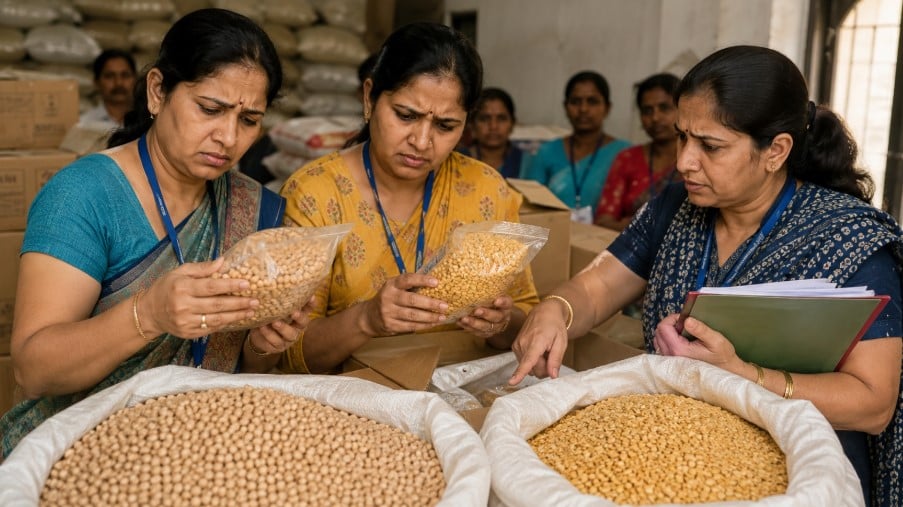 मुख्यमंत्री मातृशक्ति योजना: आंगनबाड़ियों में बांटा एक्सपायरी डेट का चना व तुअर दाल, गोदाम पर हंगामा