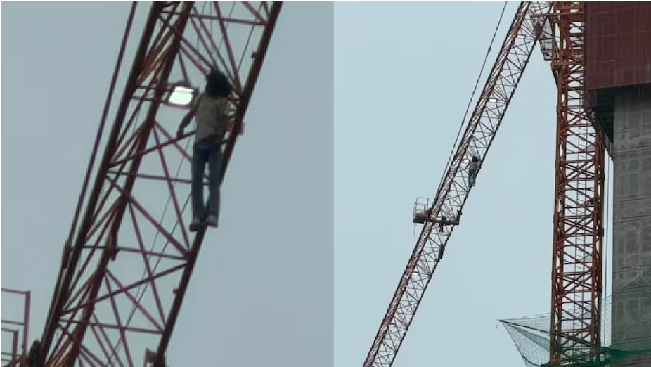 निर्माणाधीन इमारत की 32वीं मंजिल में लटका मिला क्रेन ऑपरेटर का शव, जांच में जुटी पुलिस