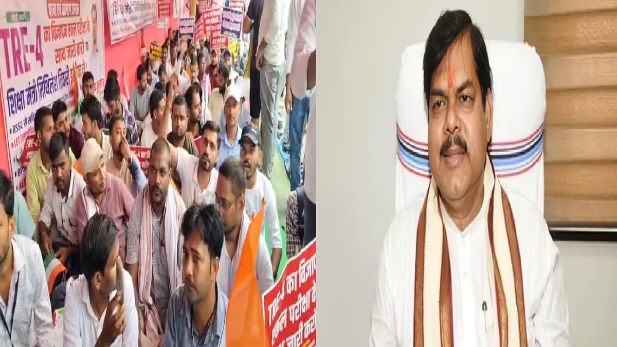 TRE-4 को लेकर पटना में छात्रों का प्रदर्शन जारी, शिक्षा मंत्री ने अभ्यर्थियों को दी यह सलाह