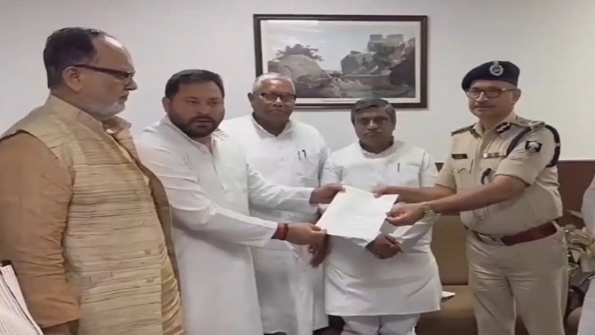 AK-47 चलाने का आदेश किसने दिया? तेजस्वी ने की DGP विनय कुमार से मुलाकात