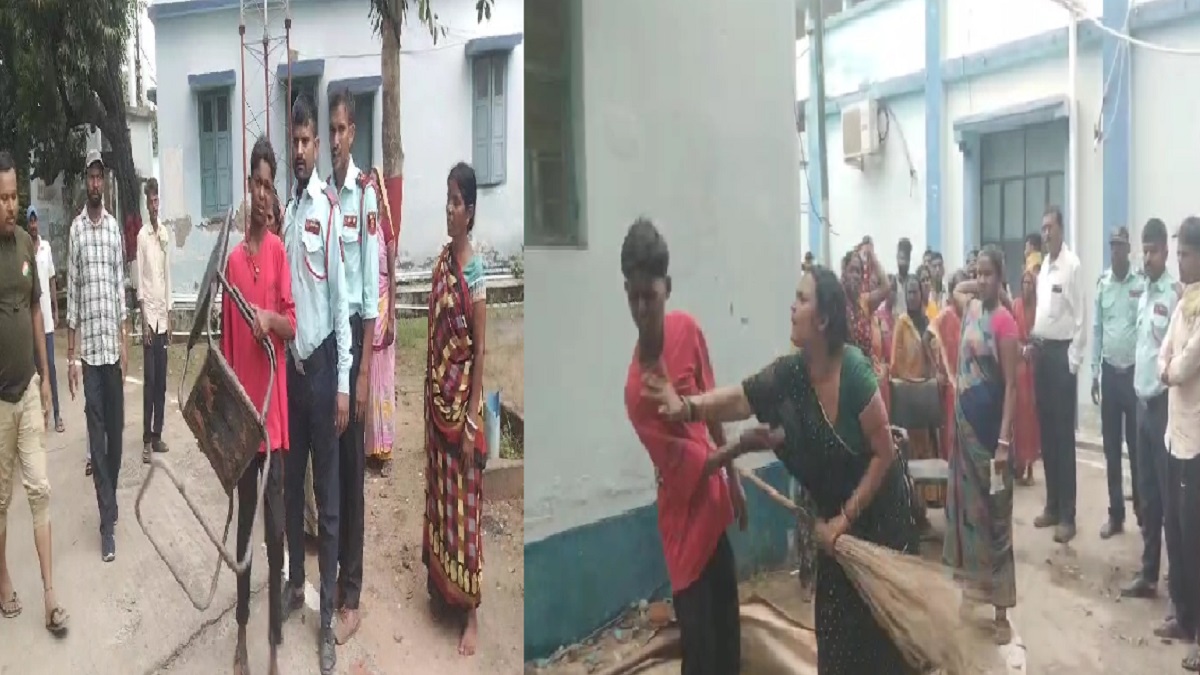 142 गार्ड और CCTV के बावजूद मॉडल अस्पताल में चोरी, मां ने आरोपी बेटे को सबके सामने पीटा
