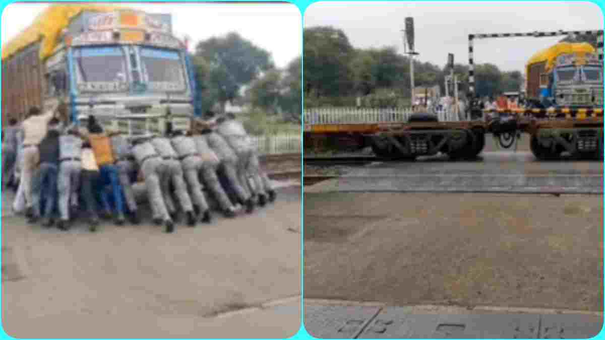 सागर में टला रेल हादसा: ट्रैक पर पहुंचते ही बंद हुआ ट्रक, QRF जवानों ने संभाला मोर्चा