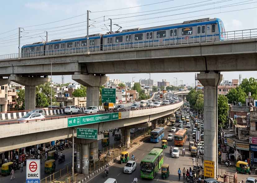 दिल्ली में बनेगा अनोखा डबल डेकर कॉरिडोर, सड़क के ऊपर फ्लाईओवर और सबसे ऊपर दौड़ेगी मेट्रो