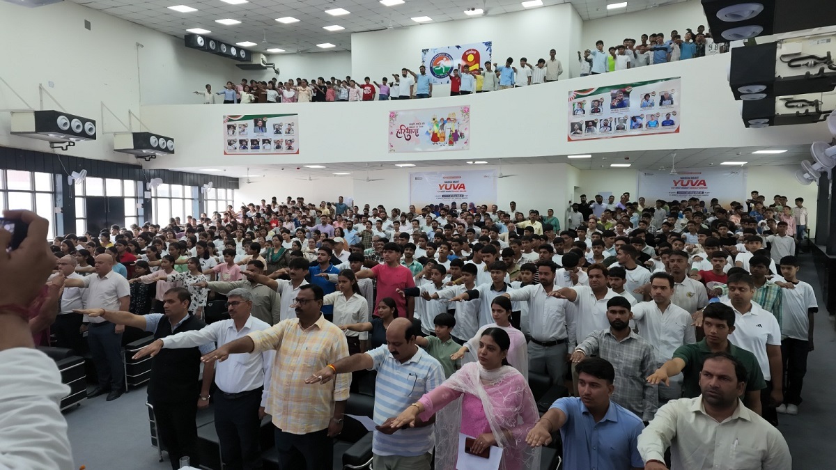 हरियाणा खेल विश्वविद्यालय बना सोनीपत का केंद्र, प्रधानमंत्री के साथ जुड़े विद्यार्थी; ली नशामुक्त भारत की शपथ