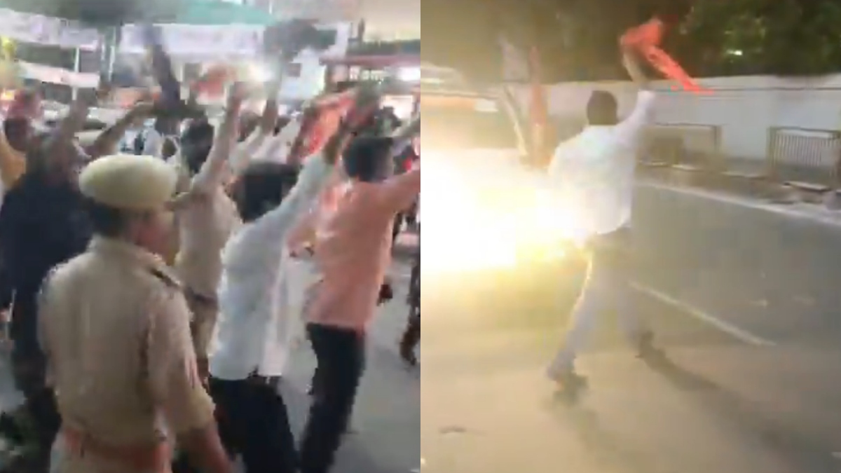 राहुल गांधी की सुरक्षा में बड़ी चूक, काफिले के सामने पहुंचे प्रदर्शनकारी, काले-भगवा झंडों से मचा हड़कंप