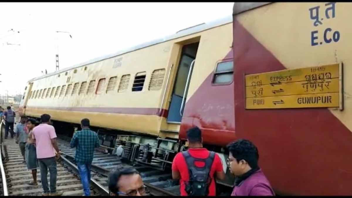 बड़ा हादसा टला: पूरी स्टेशन के पास बेपटरी हुई तालचेर-पूरी ट्रेन, यात्रियों में मची अफरा-तफरी