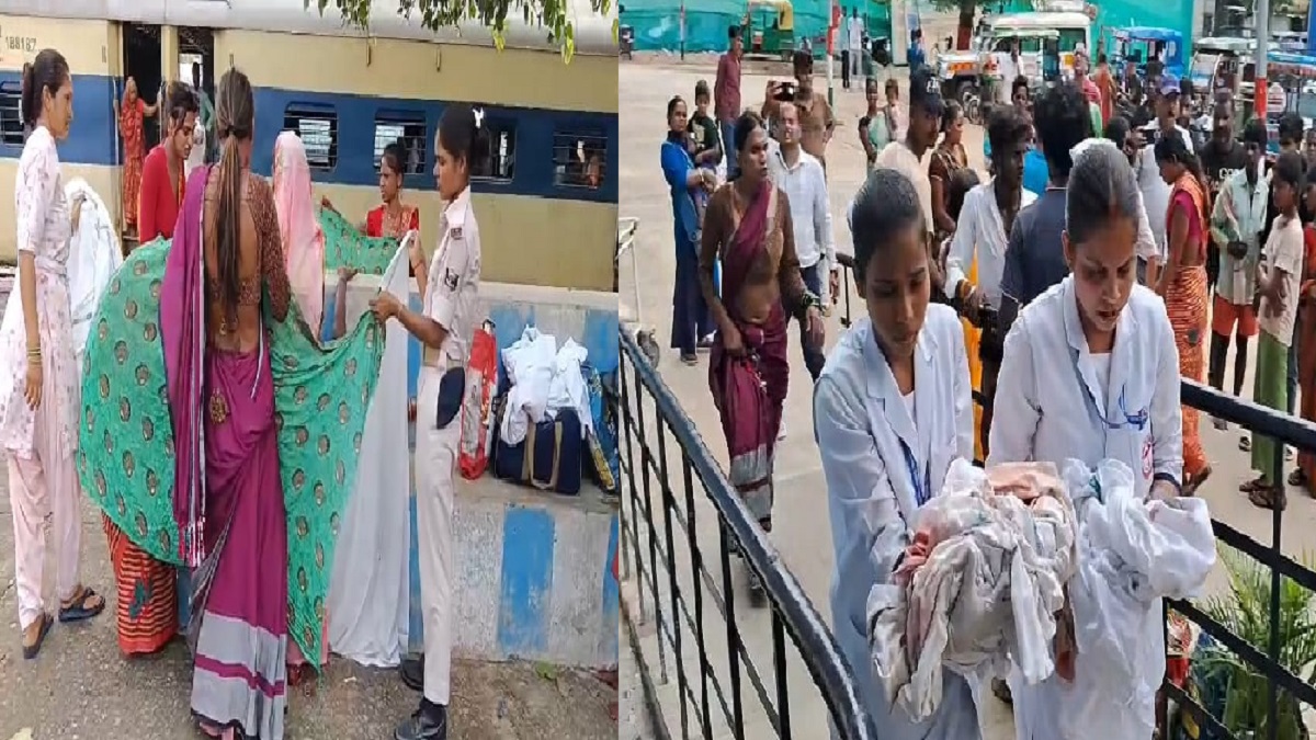 बिहारशरीफ रेलवे स्टेशन पर गूंजी किलकारी, श्रमजीवी एक्सप्रेस में महिला ने दिया जुड़वा बच्चों को जन्म