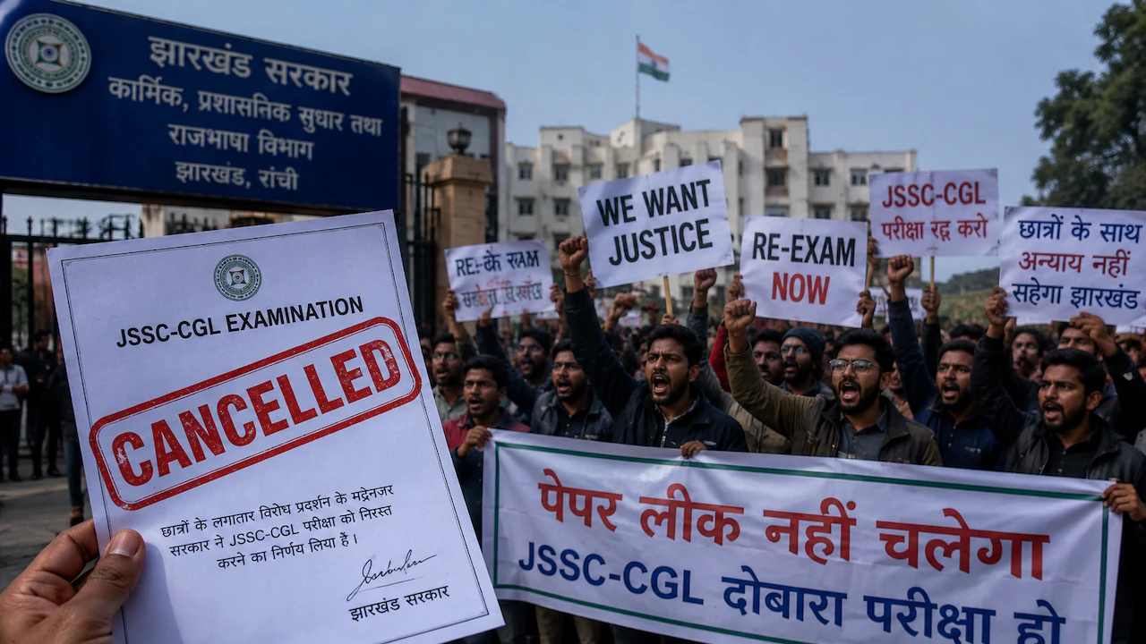 JPSC-JSSC Exam Cancelled: झारखंड में 21 JPSC परीक्षाएं रद्द, JSSC CGL भी निरस्त,16 पुरानी परीक्षाओं की होगी जांच