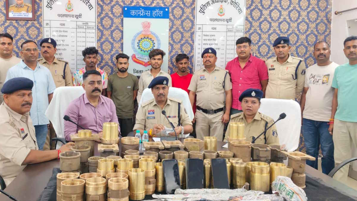 टीएमसी पाण्डोपारा, झिलमिली साइड स्टोर में हुई 50 लाख की चोरी का हुआ खुलासा, 4 आरोपी गिरफ्तार