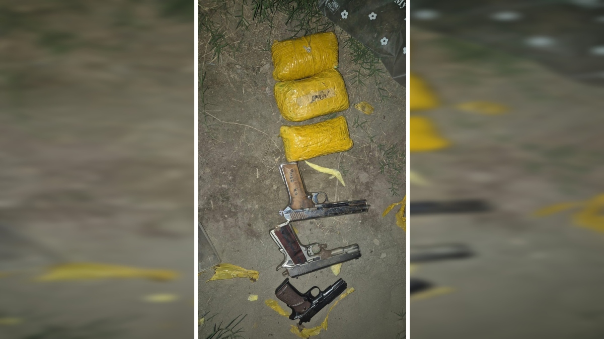 पुलिस की बड़ी कार्रवाई: बार्डर पर आइस ड्रग और 3 पिस्टल बरामद