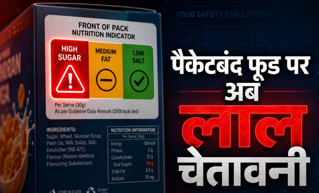 पैकेज्ड फूड पर लगेगा लाल WARNING लेबल! ज्यादा नमक, चीनी और फैट वाले प्रोडक्ट पर FSSAI का प्रस्ताव