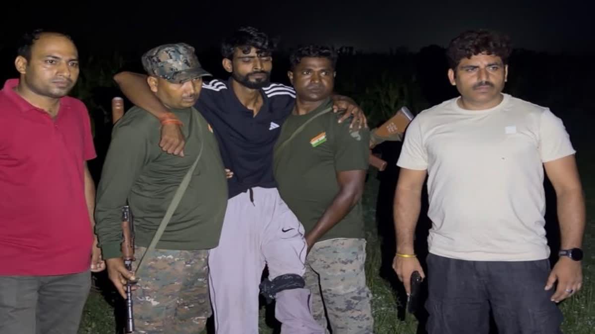 हजारीबाग में प्रिंस खान गैंग के संदिग्ध गुर्गे का एनकाउंटर :  पैर में लगी गोली, हथियार और बम बरामद