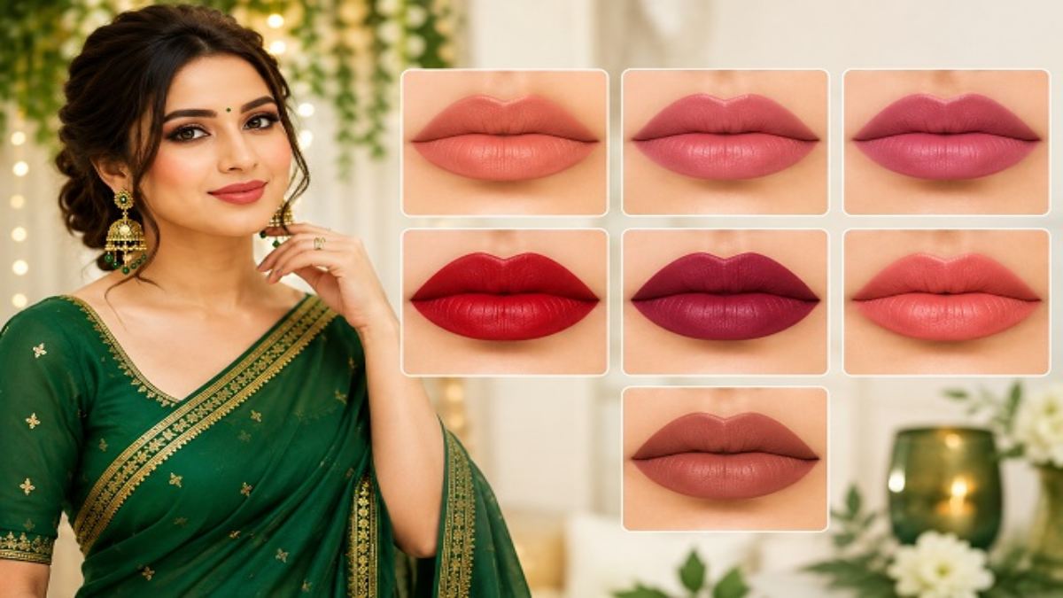 सावन में हरी साड़ी के साथ कौन-सी लिपस्टिक लगेगी सबसे खूबसूरत? यहां जाने लुक कैसे होगा परफेक्ट