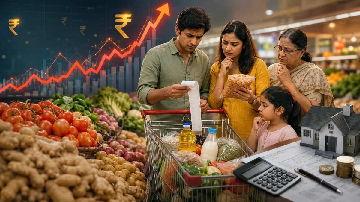 Inflation Rises in India 2026 : 5 महीने में दाल 8 रुपए, तेल 6 रुपए तक महंगा, दूध-चीनी समेत राशन की 99% चीजों के बढ़े दाम