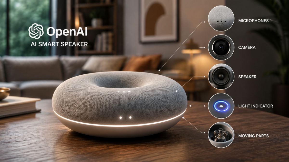 OpenAI ला रहा अनोखा AI स्मार्ट स्पीकर, डोनट शेप और मूविंग पार्ट्स के साथ आएगा डिवाइस