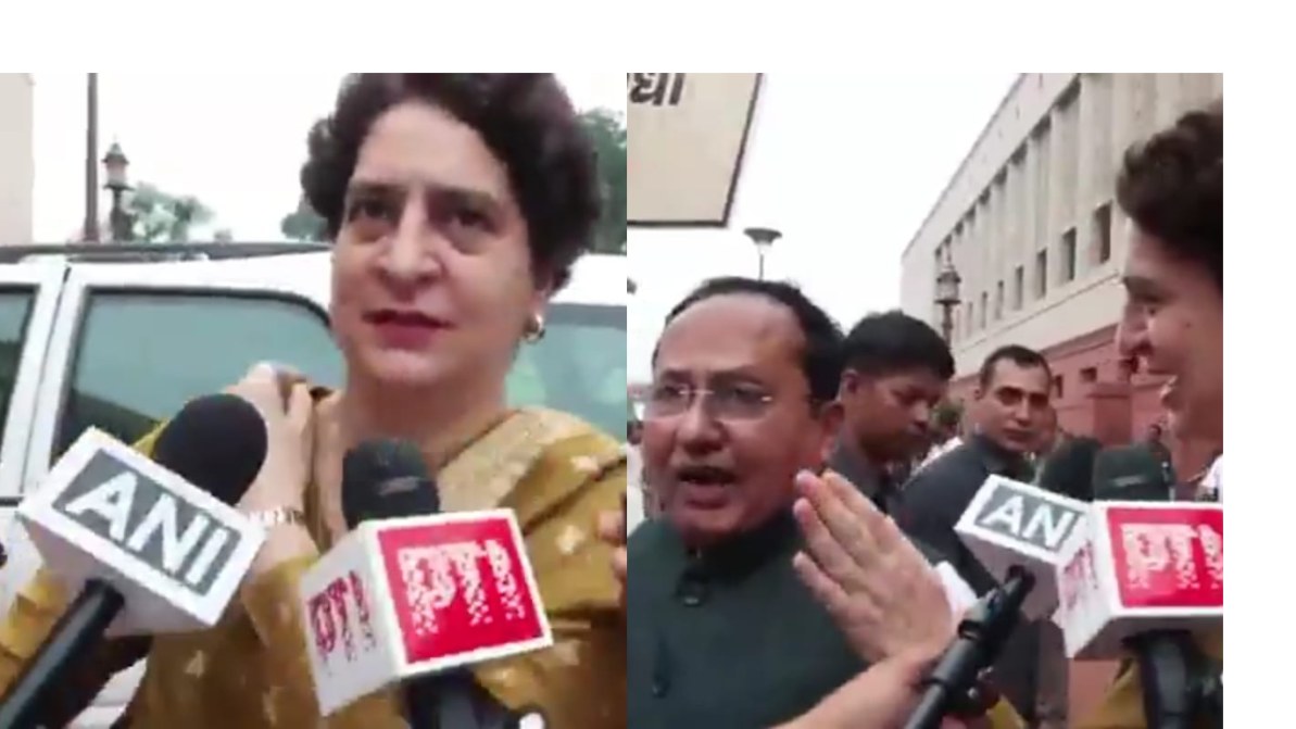 NDA सांसदों ने छात्रों के मुद्दे पर ‘राहुल गांधी शर्म करो’ के नारे लगाए, प्रियंका गांधी ने दिया जवाब
