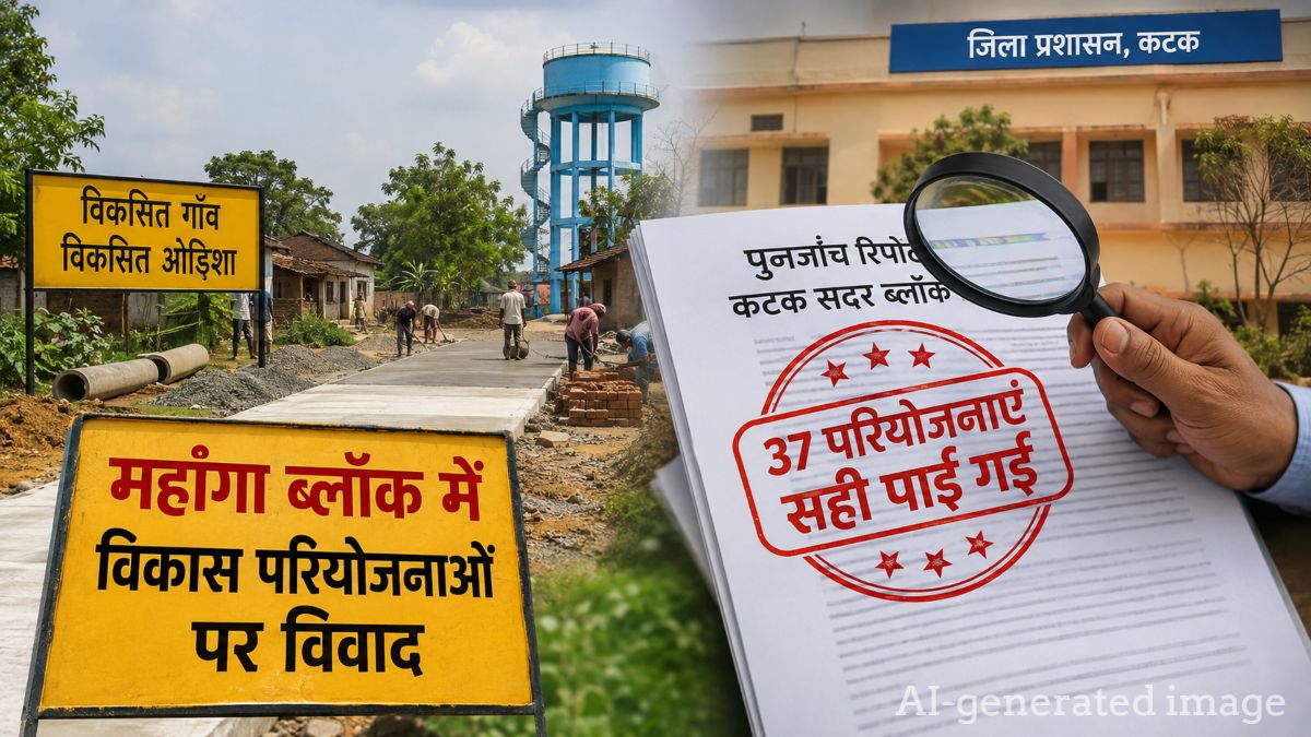 महांगा ब्लॉक में विकास परियोजनाओं पर विवाद, कटक सदर की पुनर्जांच में 37 परियोजनाएं पाई गईं सही