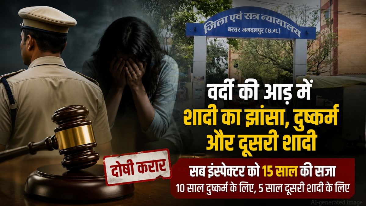 वर्दी की आड़ में धोखा: शादी का झांसा देकर दुष्कर्म और दूसरी शादी करने वाले सब इंस्पेक्टर को 15 साल की सजा