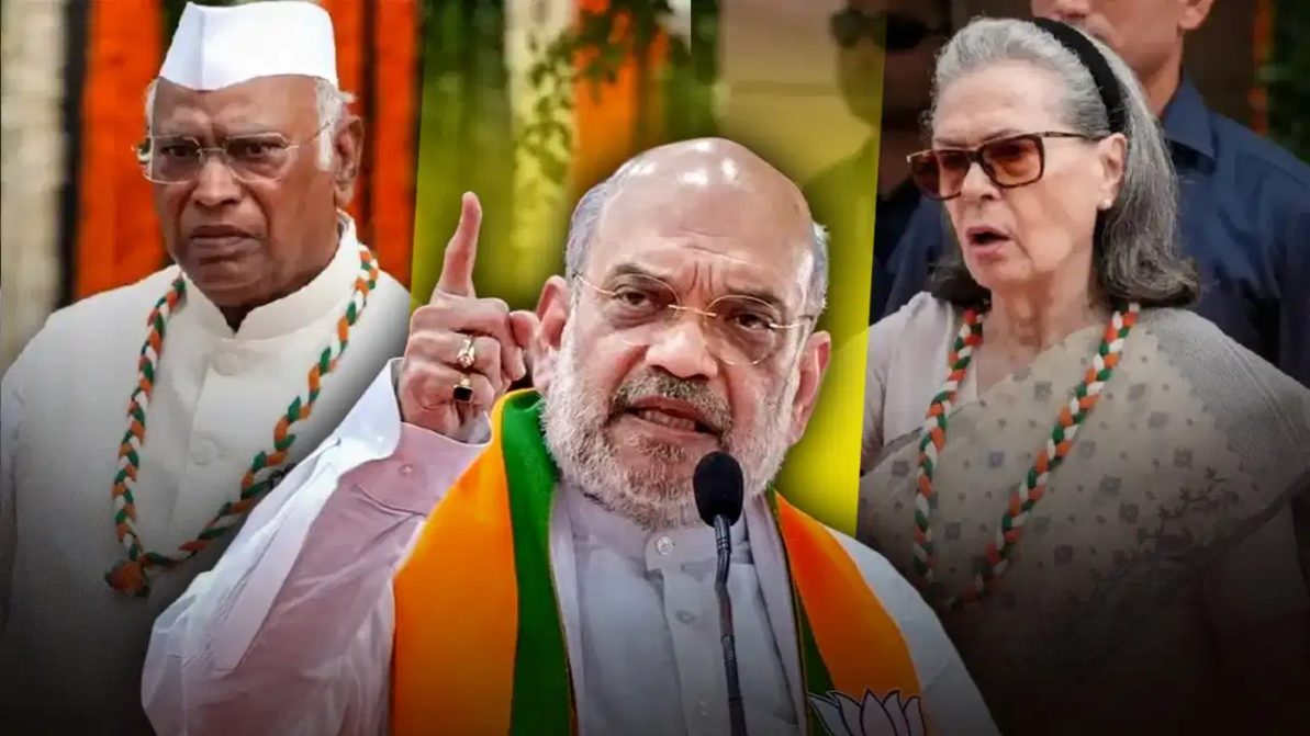 वंदे मातरम के गाने पर हुए विवाद पर अमित शाह बरसे, कहा- कांग्रेस मुख्यालय में बड़ा पाप हुआ है