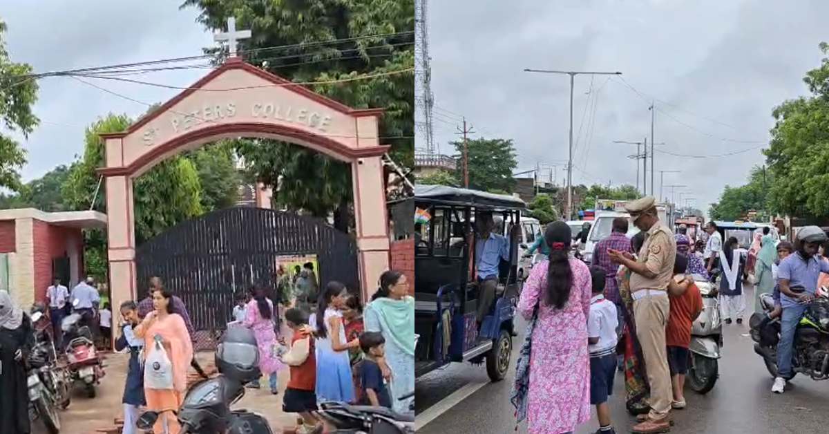 DM के आदेश को ठेंगा! बारिश में खुला सेंट पीटर स्कूल, हाईवे पर लगा भीषण जाम, बच्चों की सुरक्षा पर सवाल