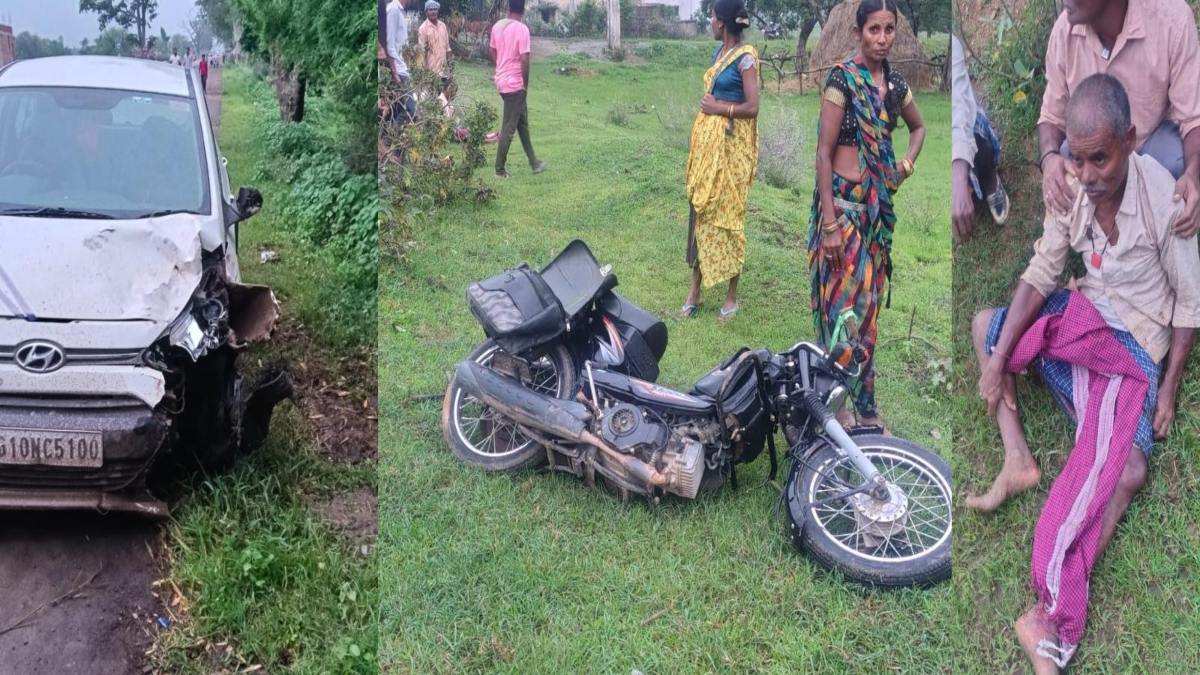 CG Accident : तेज रफ्तार कार की टक्कर से मोपेड सवार बेटी की मौत, पिता की हालत गंभीर